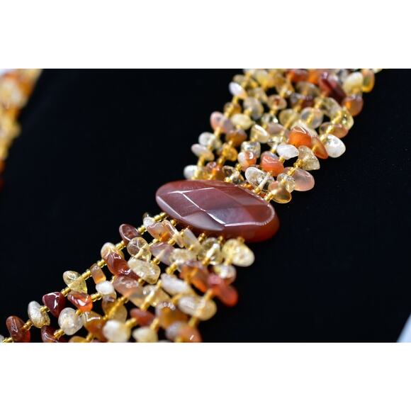 Alexander Kalifano Necklace NWT Natural Gemstone Statement Heavy Layered Bin3 - Picture 5 of 12